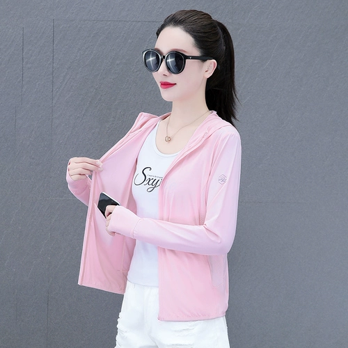 Шелковая летняя одежда для защиты от солнца, тонкий модный кардиган, защита от ультрафиолета, для среднего возраста