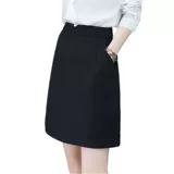 Весенняя юбка, безопасные черные цветные короткие штаны, в корейском стиле, в западном стиле, высокая талия, А-силуэт