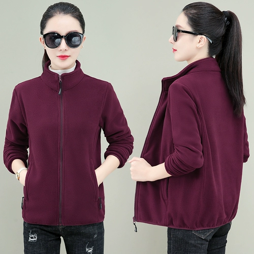 Бархатная демисезонная модная куртка, удерживающая тепло двусторонная толстовка для матери, для среднего возраста