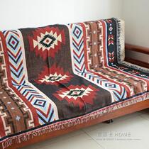 Foreign Trade Indian Kilim Navajo Ethnic Sofa Blanket vintage Tablecloth Bed Blanket Cover