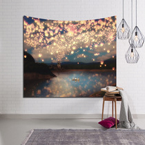 3D digital landscape Nordic ins hanging cloth wall background decorative painting cloth bedside tapestry sofa towel tablecloth