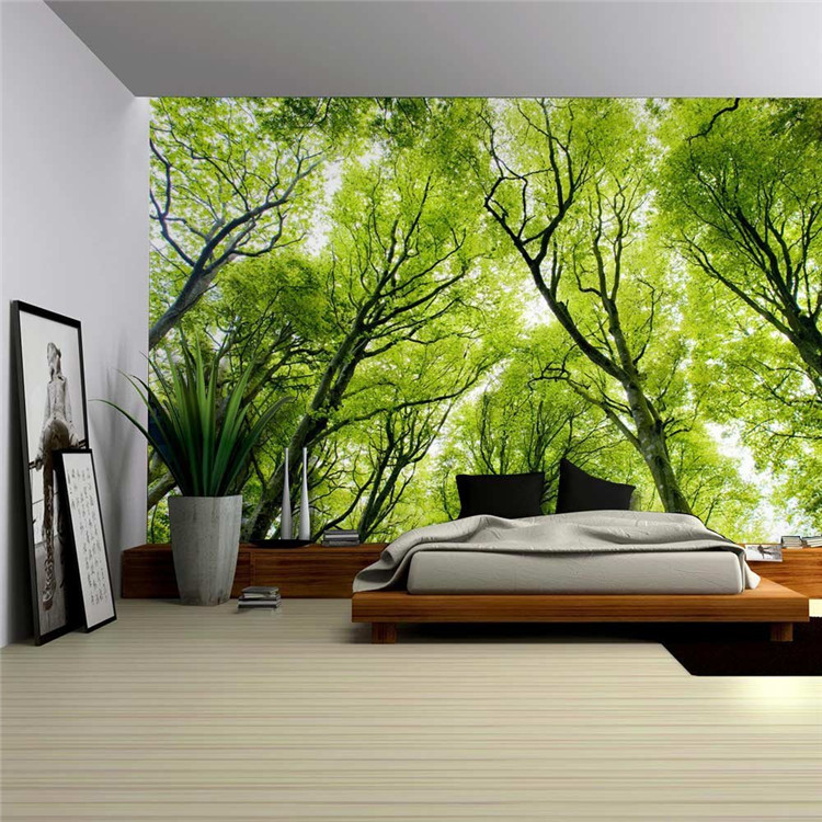 3D kỹ thuật số stereo rừng xanh Bắc Âu vẻ đẹp in treo tường vải nền trang trí tấm thảm tấm thảm thảm thêu trang trí