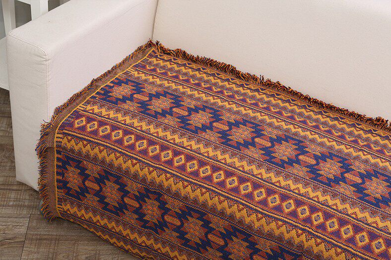 Foreign trade Bohemian pure cotton blanket sofa towel full cover non-slip cotton thread blanket Blanket Sofa Cover Sofa Hood
