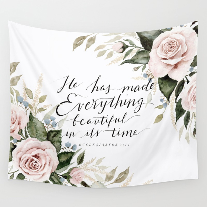 Cổ điển văn học gió Bắc Âu ins treo vải hoa thư tường nền trang trí canvas tấm thảm nghệ thuật bãi biển khăn thảm treo tường thổ cẩm