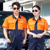 Geely Work Suit Set Мужчины и женщины Summer Emgrand Auto 4s Shop Shop -Shore -Sleeed Automobile Clothing Workshop Ремонт красота после продажи.