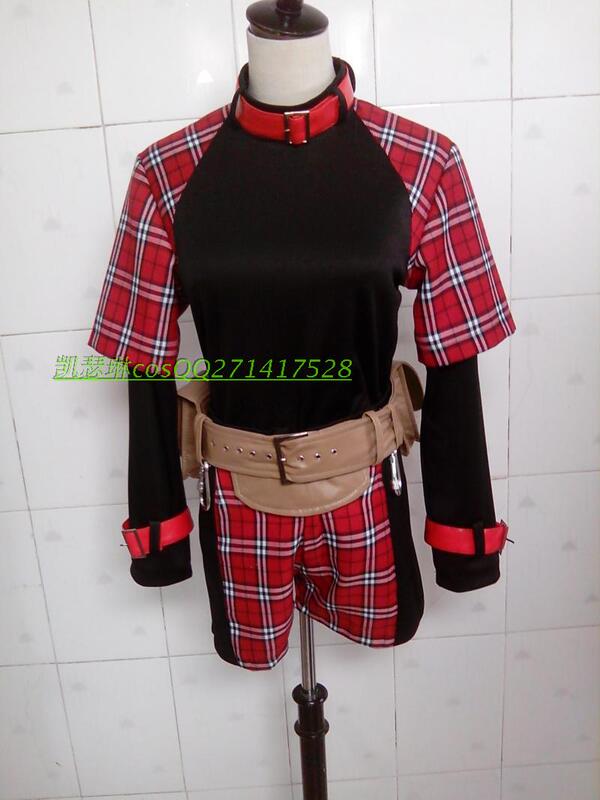 Koukou No Kiri (Blade of the Demon Dog) Rin Cosplay Costume (with Waist Bag and Straps for Arms and Neck)