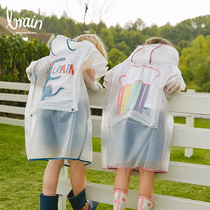 (99 yuan group chat spike)Men and women children baby transparent poncho cute primary school waterproof jacket does not return