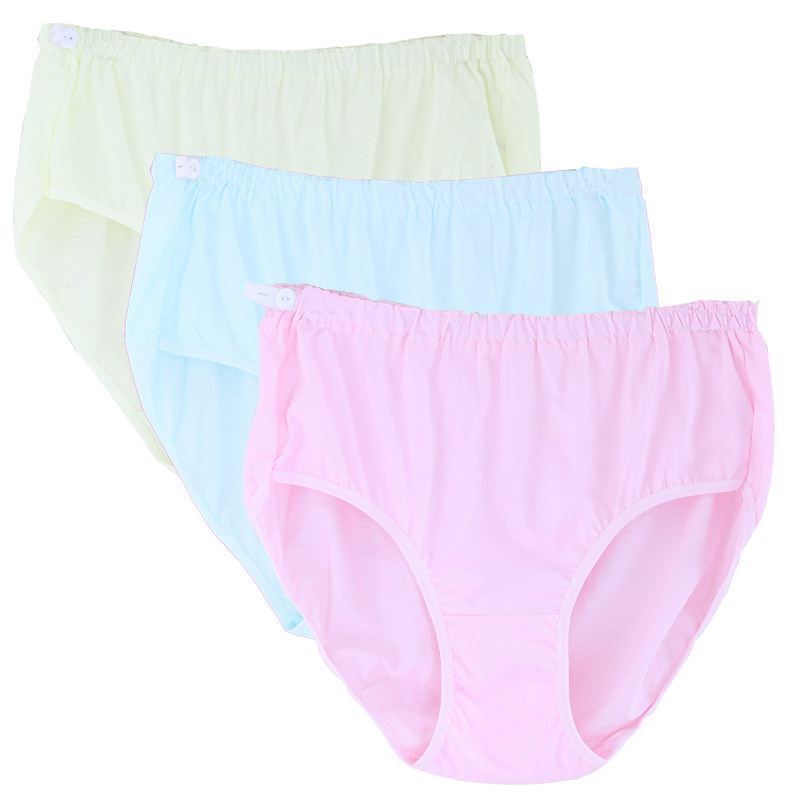 3 dress pure cotton pregnant women's underwear adjustable waist circumference pregnant woman large size size pants head large version for mom and fatpants with increased pants