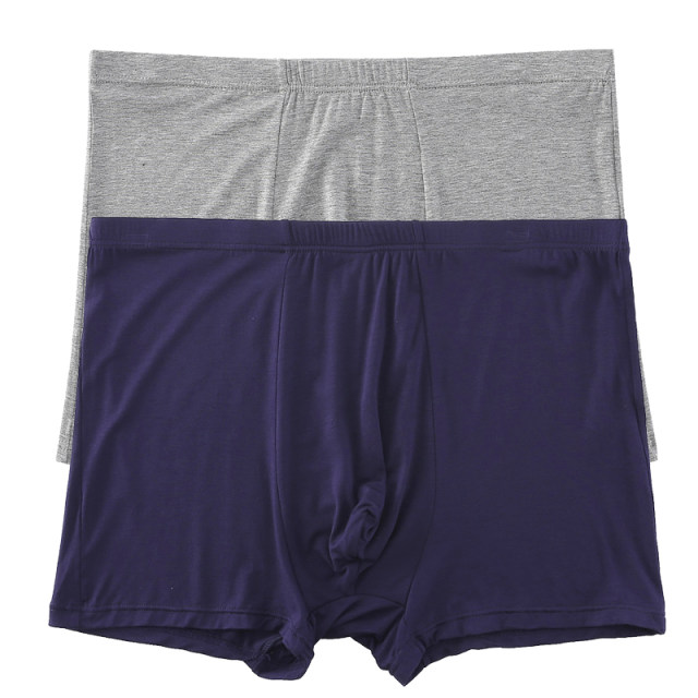 ຜູ້ຊາຍສີແຂງ ແອວສູງ modal ultra-thin stretch boxer briefs ຂະຫນາດໃຫຍ່ U convex elastic waist boxer briefs