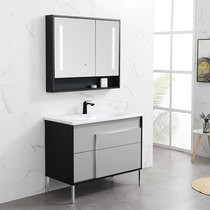Nordic Light Lavish Bath Room Cabinet Combination Modern Minimalist Washbasin Washbasin Cabinet Solid Wood Toilet Wash Stand Ground Floor