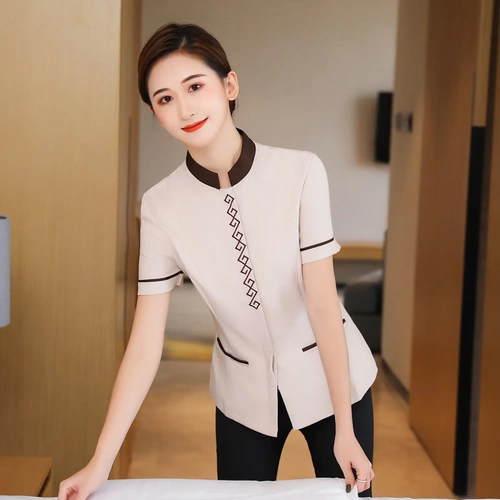 Летняя одежда, комнатный комплект для отеля для работы, короткий рукав