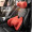 Memory foam headrest + lumbar support set： Napo Orange