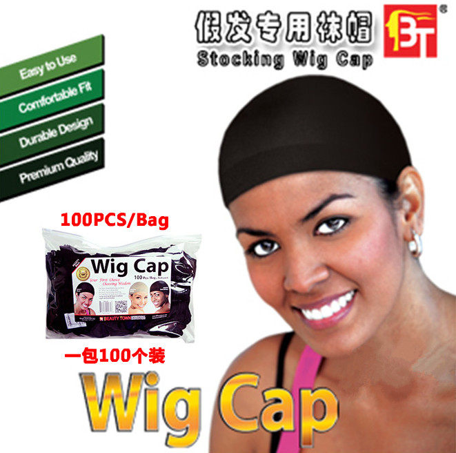Dedicated net mesh cap sock cap a pack of 100 Wig Cap 100PCS Bulk Pack