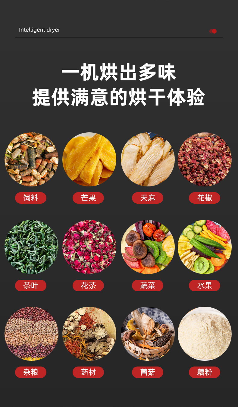 Продовольственная Сушилки 烘干机食品宠物零食水果蔬菜肉类风干机食物家用商用果干机大小型