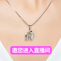 Russia global purchase sokolov necklace female 925 sterling silver pendant Lucky wishful baby elephant pendant Cartoon Meng Meng