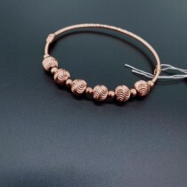 Russian 585 purple gold bracelet womens 14K gold bracelet European style daily live selection of new models constantly