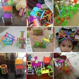 Волшебный пластиковый конструктор, игрушка для мальчиков, 10 лет, со снежинками