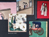 BAZAR ME Qing Dynasty Sun Wen painted A Dream of Red Mansions theme high-grade three-layer decorative paper towel 7 optional