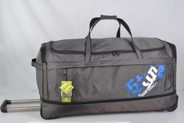 Prince Baoqi ultra-light trolley bag ຂະຫນາດໃຫຍ່ຄວາມອາດສາມາດ 48-inch suitcase soft Oxford cloth men's suitcase checked bag large wheel