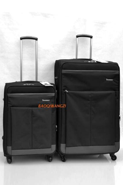 Ultra-light overseas checked box 36-inch large Oxford trolley case universal wheels 34-inch suitcase large suitcase bag