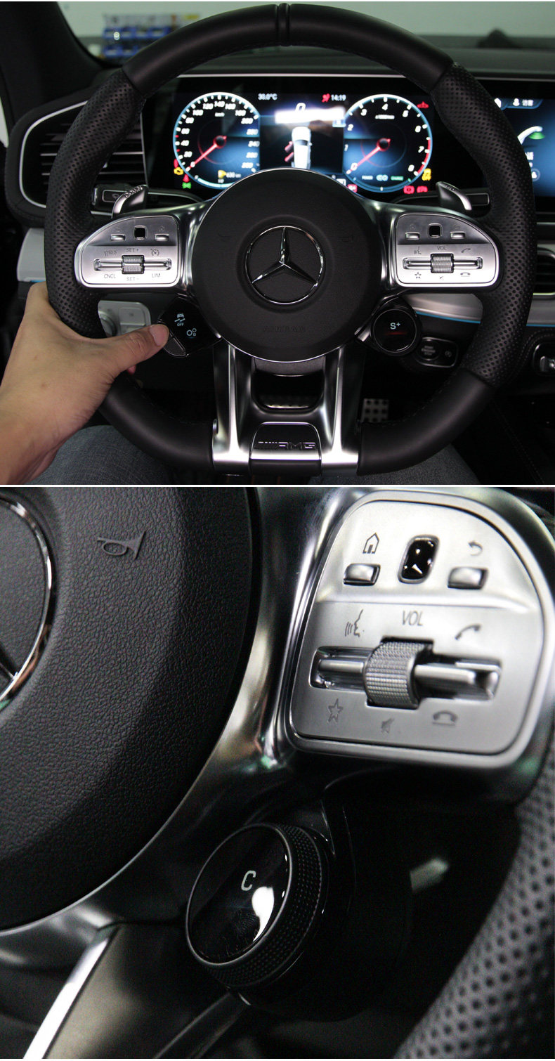 Руль ретрофит 适用于奔驰gt glc glc63 gle53 大g改装amg63方向盘旋钮oled按键 CME