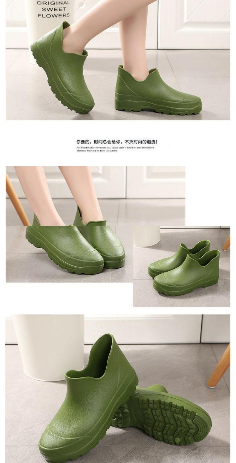 Giày chống mưa cực lớn cho nam và nữ thời trang bếp cao su nhà bếp bằng nhựa nhẹ không thấm nước chống trượt một chống mài mòn - Rainshoes giày nhựa đi mưa
