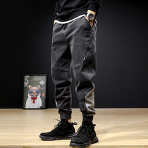 Hong Kong Tide Cards Casual 2022 New Jeans Mens Trend Spring Autumn Season Easy To Step Up Yard-footed Pants