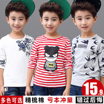 Childrens clothing 2022 Spring loaded with new boy Long sleeves T-shirt cartoon Korean version CUHK Boy boy hit undershirt child blouse
