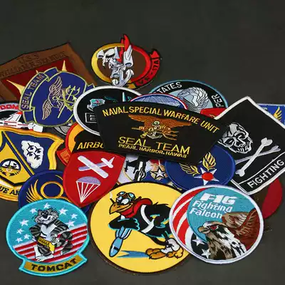 World War II color embroidery badge Retro windbreaker pocket chapter Jacket badge Tactical armband Morale chapter Backpack chapter