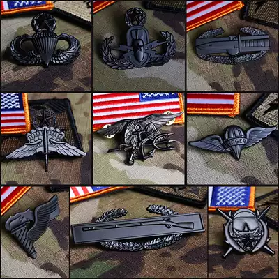 American metal badge ACU Tactical skills chapter OCP Combat suit Infantry chapter Seal badge Army fan flight chapter