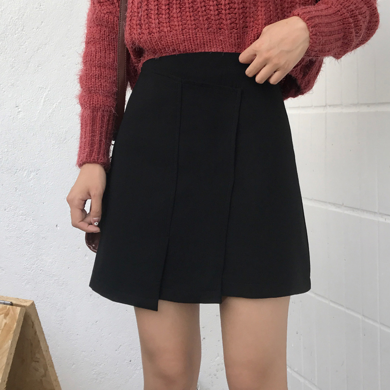 Váy retro eo cao không đều nữ mùa hè phiên bản Hàn Quốc mới của váy mỏng chống nắng màu hoang dã mẫu chân váy chữ a đẹp 2020