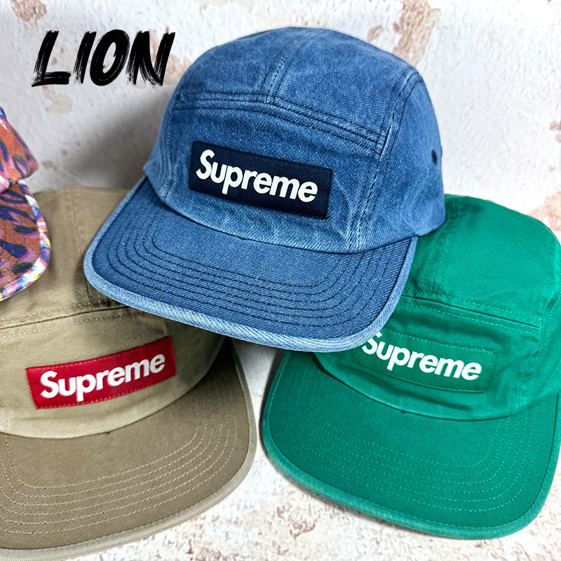 Supreme むかつき 24FW Washed Chino Twill Camp Cap