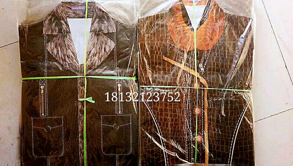 Paper cold clothes plus cotton cold clothes leather clothes Tang suit knitwear mixed for men and women