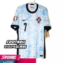 Véritable coupe dEurope 2024 équipe du Portugal à lextérieur Ronaldo version joueur maillot uniforme de football à manches courtes FJ4274-133