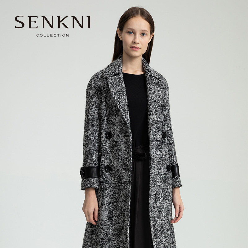 Santa Cani Fashion Temperament Sheep Clips Flowers Warm 100 Hitch Goat Humpg Prints of the Giant Coat Mall of the same new product