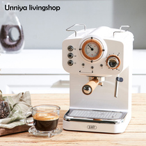 South Korea Direct Mail Planit Full Semiautomatic Retro-Style Espresso Coffee Maker Home Pump Press of Milk Bubble