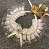 Слюнявчик, нагрудник, аксессуар, чокер с бантиком, галстук-бабочка