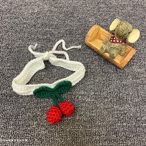 Hand woven wool Pet collar Cat dog wool collar Pet cute collar Muppet beauty short ornament
