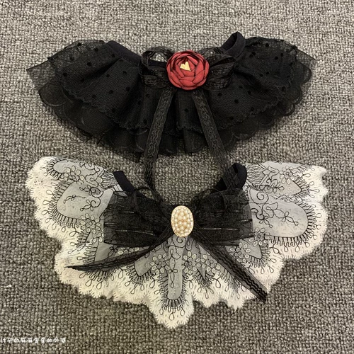 Шарф, аксессуар, чокер, колокольчик с бантиком, кружевная галстук-бабочка, слюнявчик, нагрудник, ожерелье, кот, домашний питомец