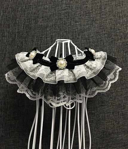 Шарф, аксессуар, чокер, колокольчик с бантиком, кружевная галстук-бабочка, слюнявчик, нагрудник, ожерелье, кот, домашний питомец