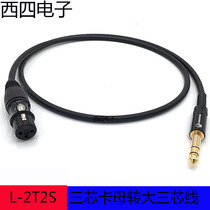 CANARE Jiamei L-2T2S two-channel 6 35 large three-core to XLR Kannon balance microphone sound card