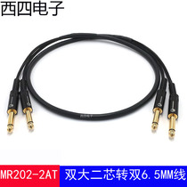 Jianmei MR202-2AT double big two core to double big two core wire 6 5 cable cable instrument guitar cable
