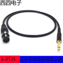 Canon Beauty L-2T2S Big Two-turn Cannon busbar power amplifier speaker microphone microphone tuning bench to connect the audio line