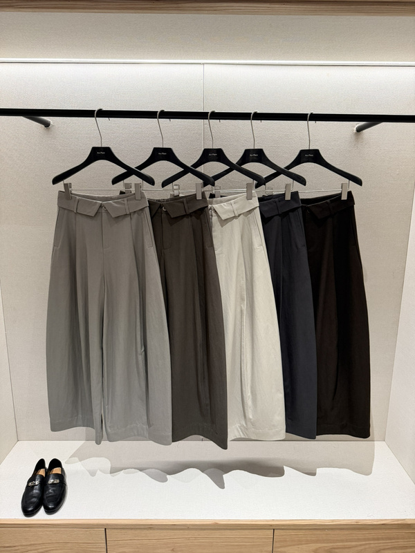 Acc High-Waisted Wide-Leg Balloon Pants for Women, Autumn Design Casual Pants with Drape Effect, Slimming Scimitar Pants 8078