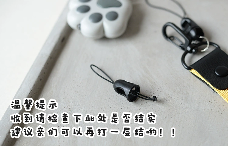 MOO bộ đồ ngủ đầy sao ban đầu điện thoại di động treo cổ dây thừng cổ tay dây treo túi treo dây kéo với dây điện thoại di động - Phụ kiện điện thoại di động