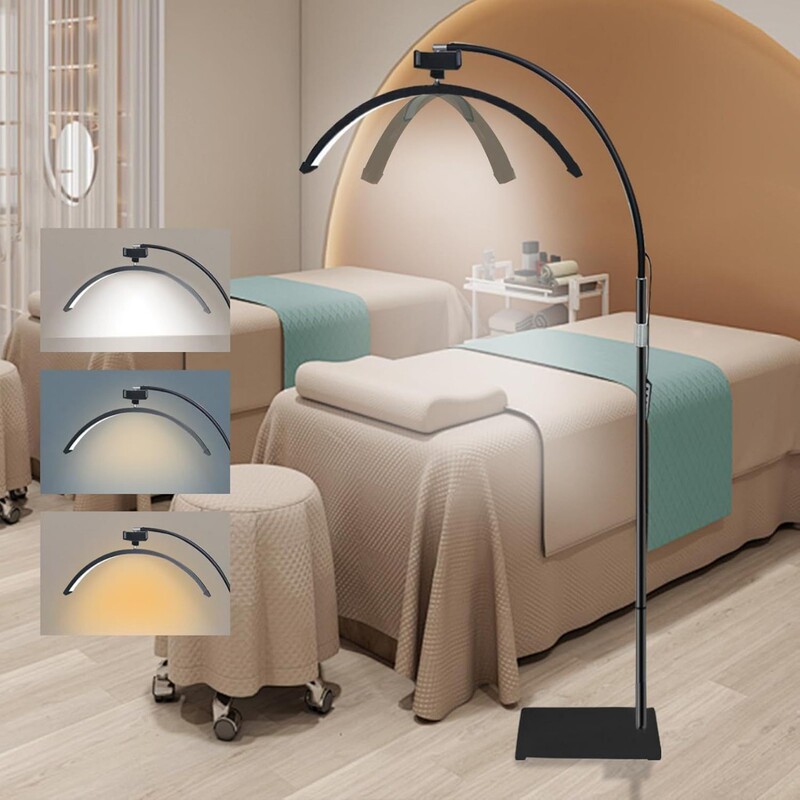 New Cross-Border Amazon Beauty 24inch Half-Moon Lamp Eyelash Lamp 40W Tattoo Nail Art Eyebrow Tattoo Eyelash Lamp Led Lamp