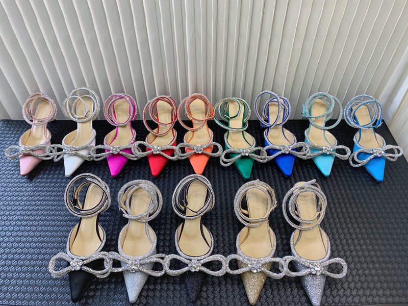 Mach Bow-Knot Rhinestone High Heels, Fashionable Pointed-Toe Elegant Wedding Shoes, Silk-Wrapped Banquet Sandals for Women Mach Bow-Knot Rhinestone High Heels, Fashionable Pointed-Toe Elegant Wedding Shoes, Silk-Wrapped Banquet Sandals for Women