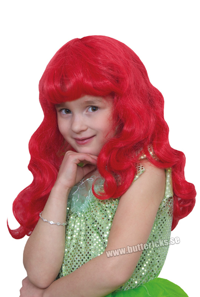 Sea King Red Curly Hair Mermaid Adult Children Wig Bar Nightclub Supplies COSPLAY