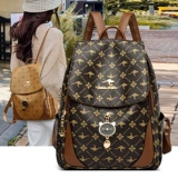 嶝丽袋鼠 Рюкзак, вместительная и большая сумка через плечо, из натуральной кожи, городской стиль, надевается на плечо