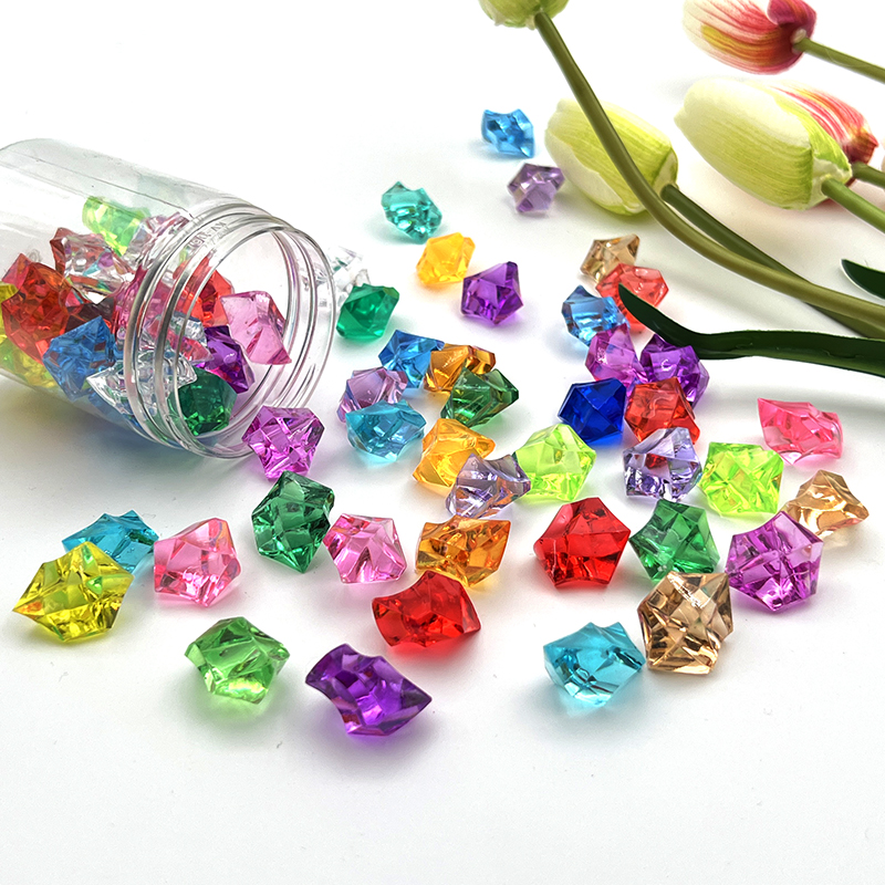 Children Crystal Gem Toy Crystal Diamond Grain Princess Gem Weak View Training Playground Seven Colorful Stone Adornment-Taobao